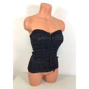 Tripp NYC Corset Top Bustier Y2K Goth Emo Womens Medium